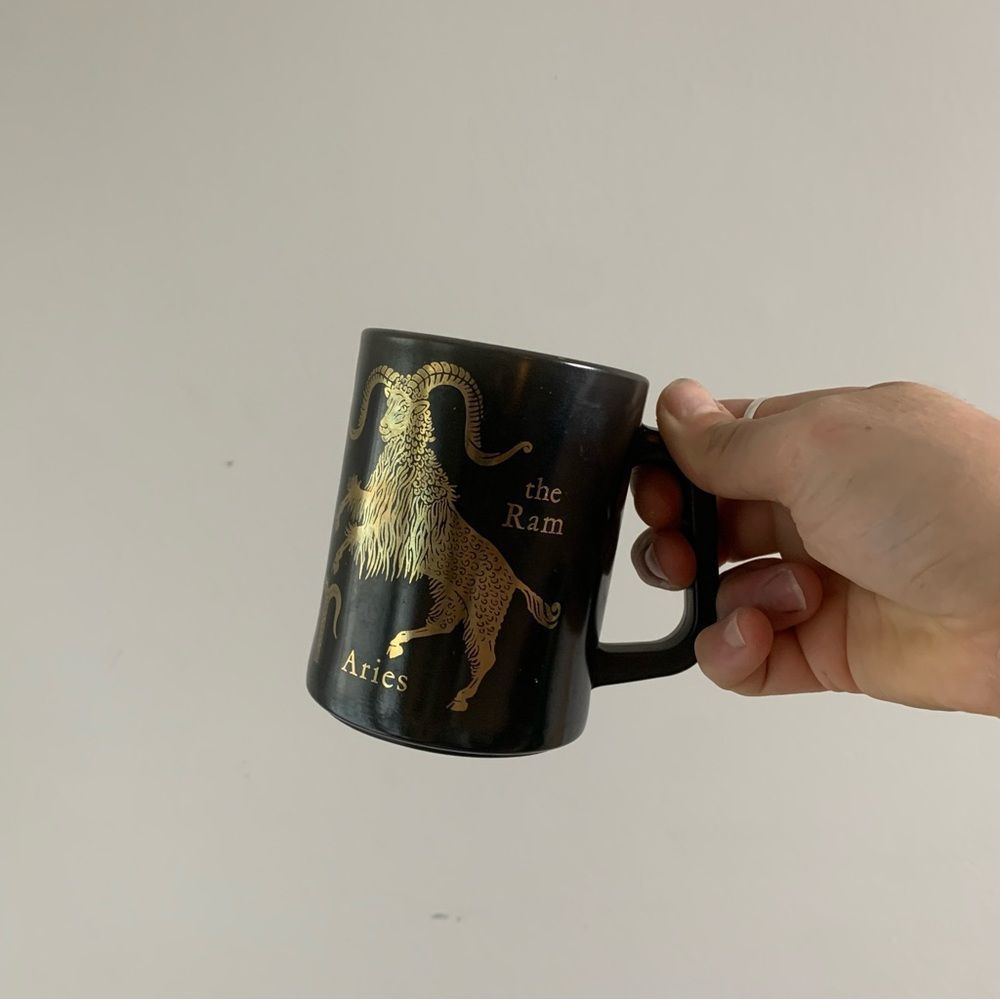 Vintage Federal Glass Horoscope Aries Mug